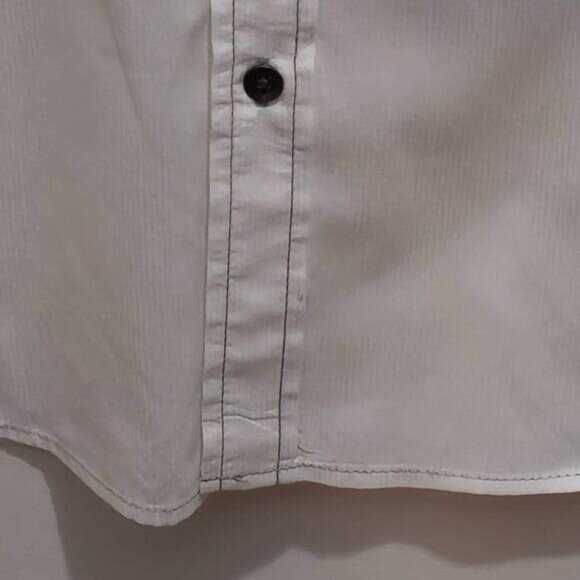 Rock & Republic  XL Women's Long Sleeve, Casual Buttoned Shirt - White and Black - Picture 9 of 15